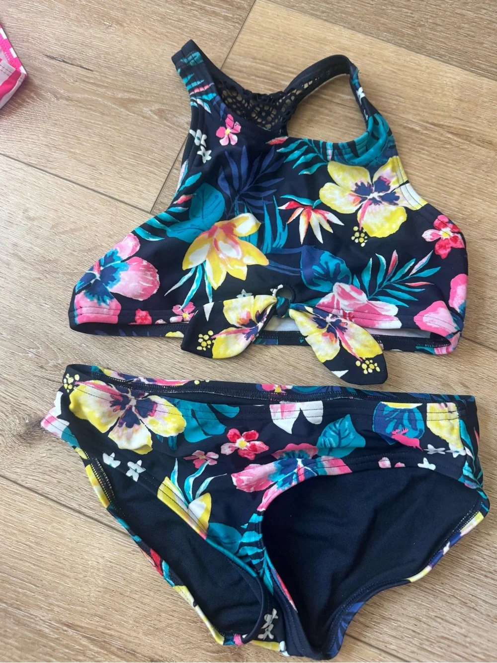 Lot of 12 girls swimsuits. Mostly size 8 but some 10. Target and Abercrombie